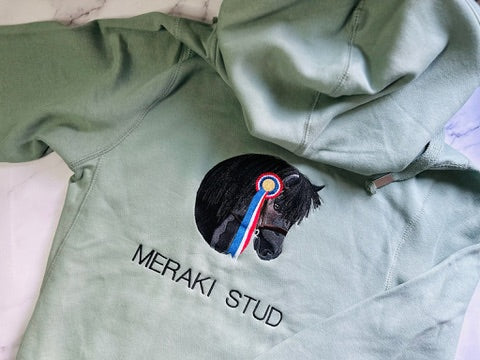 Cross-neck Hoodies - Bespoke Pet Embroidery