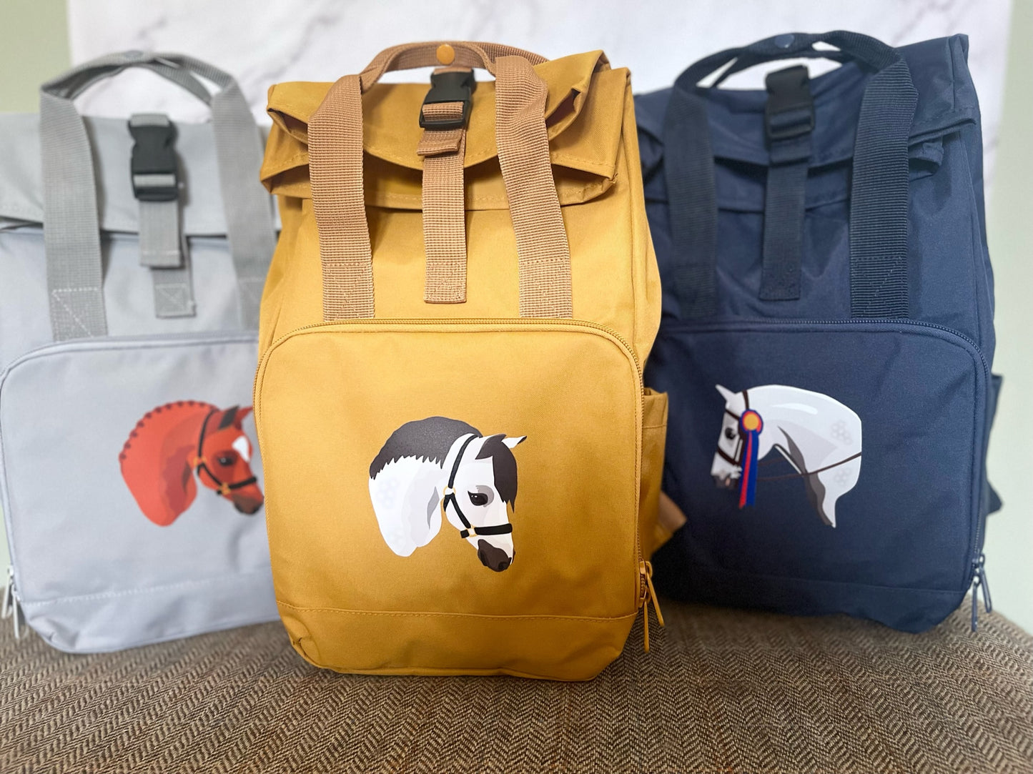 Custom Backpacks - stock print