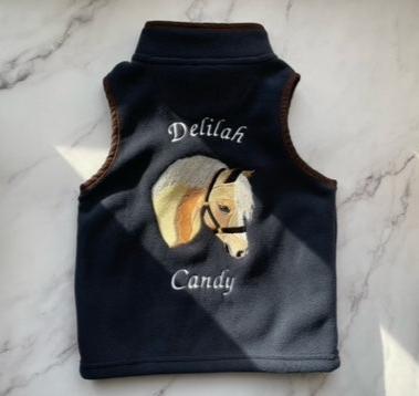 Fleece Gilet - Stock Pet Embroidery