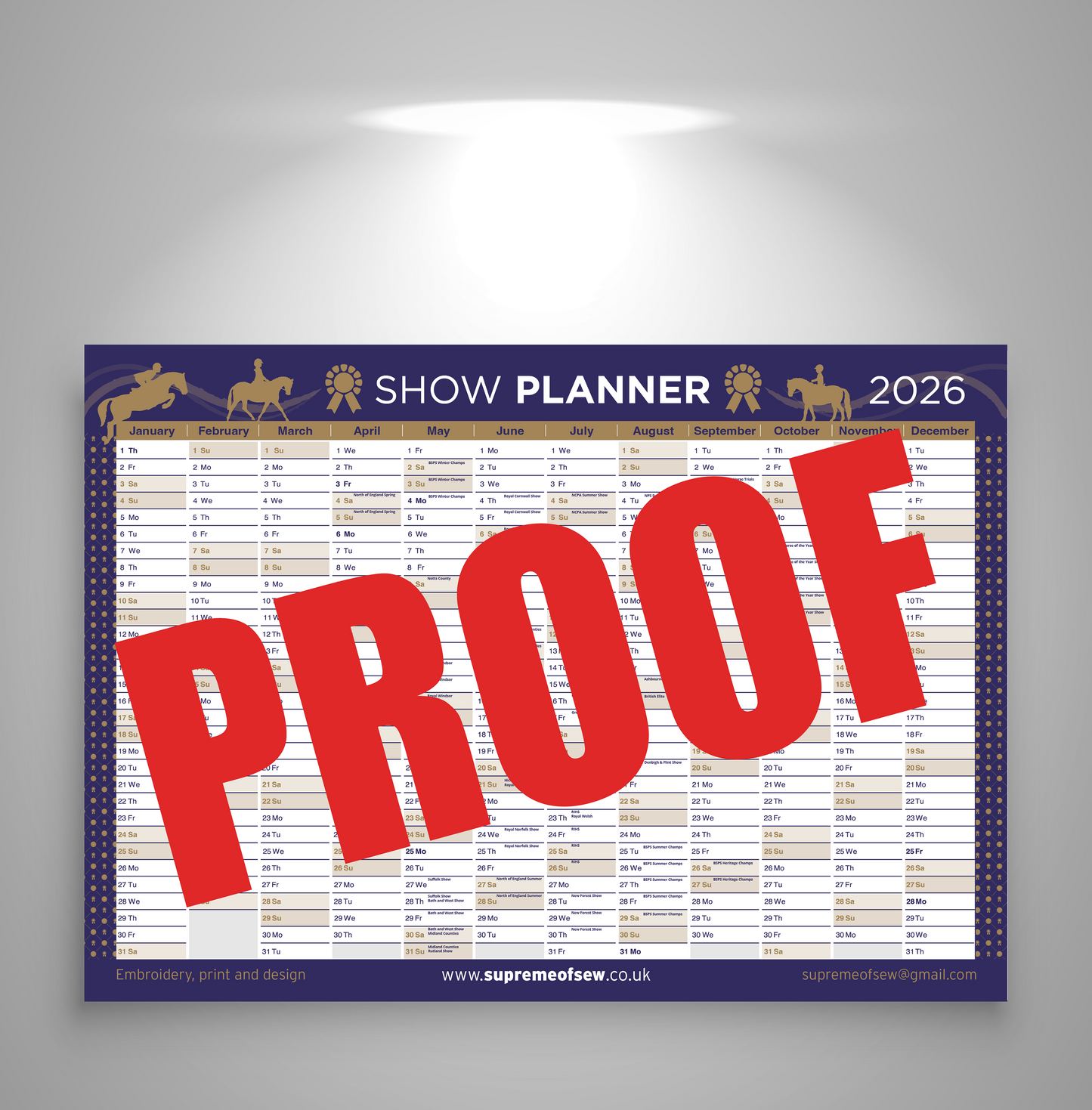 2026 A2 Show Planner